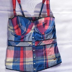 Abercrombie & Fitch Plaid Tube Top (XS)